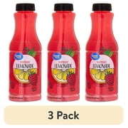 (3 pack) Great Value Raspberry Lemonade, 16 fl oz