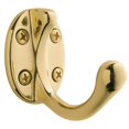 thumbnail image 1 of Baldwin 00782003 Costume Hook, Polished Brass, 1 of 1