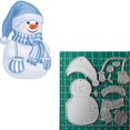 thumbnail image 1 of Muñeco de nieve MALISTLN para cortar metal con bufandas y guantes, 1 of 3