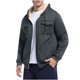 thumbnail image 3 of mfyjkho Camisetas Sin Mangas Para Hombre, Abrigo De Polar De Color Liso Con Capucha, Manga Larga, Bolsillo Y Cordón Ajustable Para Hombre Tops Casuales Para Mujer L, 3 of 8