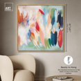 thumbnail image 5 of Amonada II Canvas Modern Color Abstract by Art Remedy, Gold Frame, 40" x 40", 5 of 7