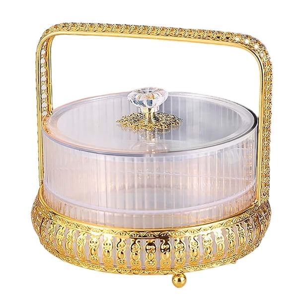 Soporte acrílico para pastel con cubierta de cúpula, plato de postre, ensaladera, soporte para pastel, plato para servir para comensales, magdalenas, Blanco Sunnimix Puesto de pasteles