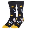 thumbnail image 2 of Cool Socks, Popeye Cartoon Character Men's Fun Novelty Crew Socks, 2 of 6