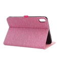 thumbnail image 3 of Case for iPad mini 6th Gen 8.3" 2021 / iPad mini 7th Gen (A17 Pro) 2024, Vintage Fabric PU Leather Folio Cover Soft TPU Inner Multiple Viewing Angles Stand with Card Slots Auto Sleep / Wake - Pink, 3 of 5