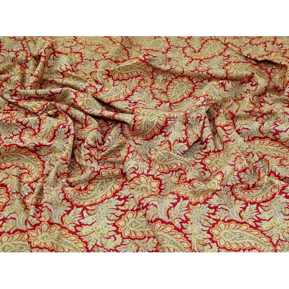 Minerva Cotton Lawn Fabric Red - per yard