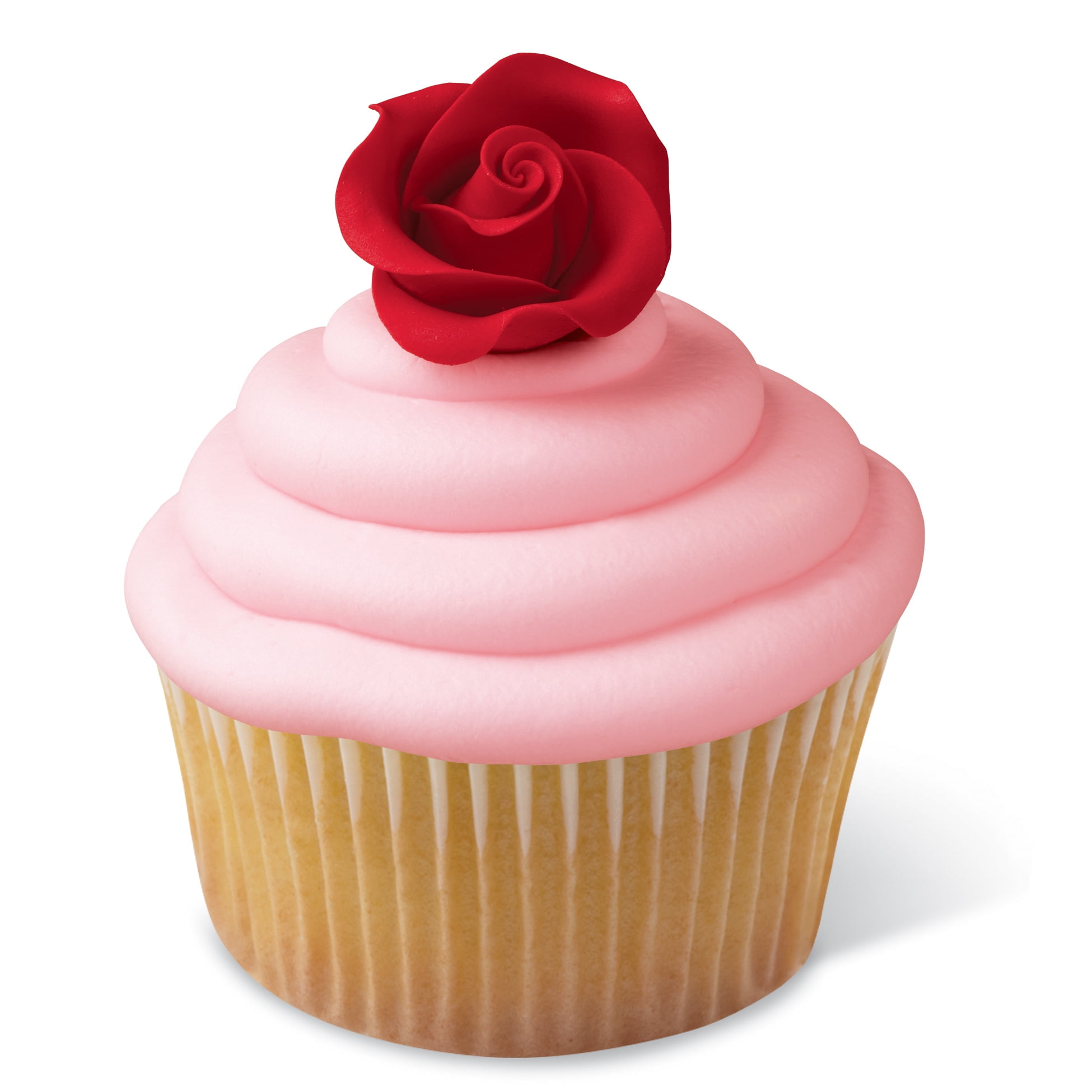 Wilton Red Rose Royal Icing Decorations Size Medium 8-Count 1.55 oz.