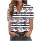 thumbnail image 1 of Pantalones Cortos para las Mujeres Impresión Sexy Cómodo Bolsillo de Manga Corta, Botón Top Blusa Camiseta, 1 of 4