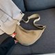 thumbnail image 1 of Bolsa de bola de masa Bolsa de pecho Correa ajustable Pana Color sólido Bolsa de compras casual, 1 of 8