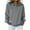 Gray, variant on Dgankt Long Sleeve Tops Women's Western Shirts Solid Color Casual Loose Long-Sleeve Top Collared Denim Patchwork Stitching Fashion Sweatshirt Pullover Top S-2XL