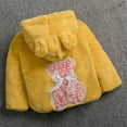 thumbnail image 3 of Hicidod Baby Girls Winter Coats Cute Ears Hooded Faux Fur Toddler Fleece Jacket Soft Comfortable Thicken Warm Outerwear, 3 of 6