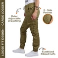 thumbnail image 2 of Women's Cotton Flex Stretch Cargo Jogger Pants (Sizes, S-2XL), 2 of 5