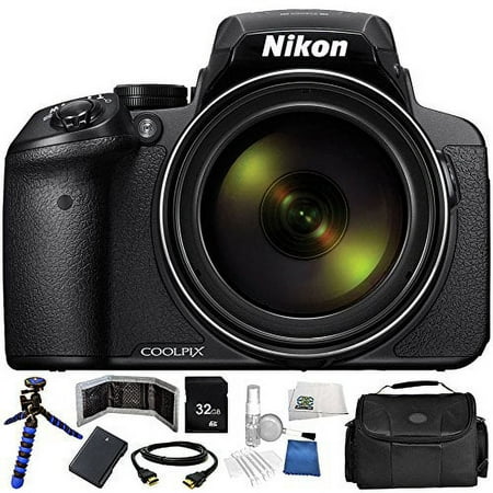 Nikon COOLPIX P900 Digital Camera 9PC Kit - Includes 3 Piece Filter Kit (UV + CPL + FLD) + 32GB SD Memory Card + 5 Piece Cleaning Kit + MORE