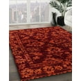 thumbnail image 2 of Ahgly Company Indoor Square Abstract Crimson Red Abstract Area Rugs, 8' Square, 2 of 6