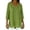 Green, variant on Women's Soild Color Cotton Linen Top, Loose Fit V Neck Casual Shirt, Front Short Back Long 3/4 Sleeve Blouse with Side Slit, Plus Size Tunic for Everyday Wear Green S