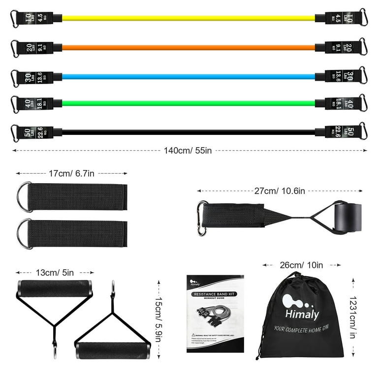 Men's health resistance band tube set sales