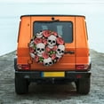 thumbnail image 6 of Fuzoiu Skull and Roses Print Universal Spare Tire Cover with Buckle Strap, Waterproof Wheel Covers for Jeep, Trailer, RV, Truck and All Car-16 inch, 6 of 6