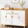 thumbnail image 4 of Gamvdout Furniture Handles 2Pcs Beech Wood Drawer Handles Semi Circular Wooden Cabinet Wardrobe Door Children'S Room Solid Wood Handles 32Mm, 4 of 6