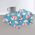 thumbnail image 4 of Wukai Panda Flying in the Sky Lightweight, Quick-Drying Microfiber Towels - Soft and Absorbent for Fitness, Sports, Yoga, Travel, Gym - 2 Pack, Dark Grey, 4 of 8