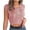 Pink-02, variant on Crop Tops for Women Vacation Trendy Loose Fit Cropped T Shirts Going Out Heart Print Half Shirts Casual