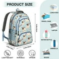 thumbnail image 5 of Pug and Love Heart Backpack for School,Cute School Bag,Schoolbag with Adjustable Shoulder Straps & Padded Back,16.9 Inch, 5 of 5