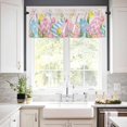 thumbnail image 3 of Kitchen Curtains Set, Spring Easter Kitchen Curtains and Valances Set, Rustic Floral Botanical Easter Eggs Rod Pocket Tier Curtains 36 Inch Length for Cafe/Bedroom Windows, 3 of 6