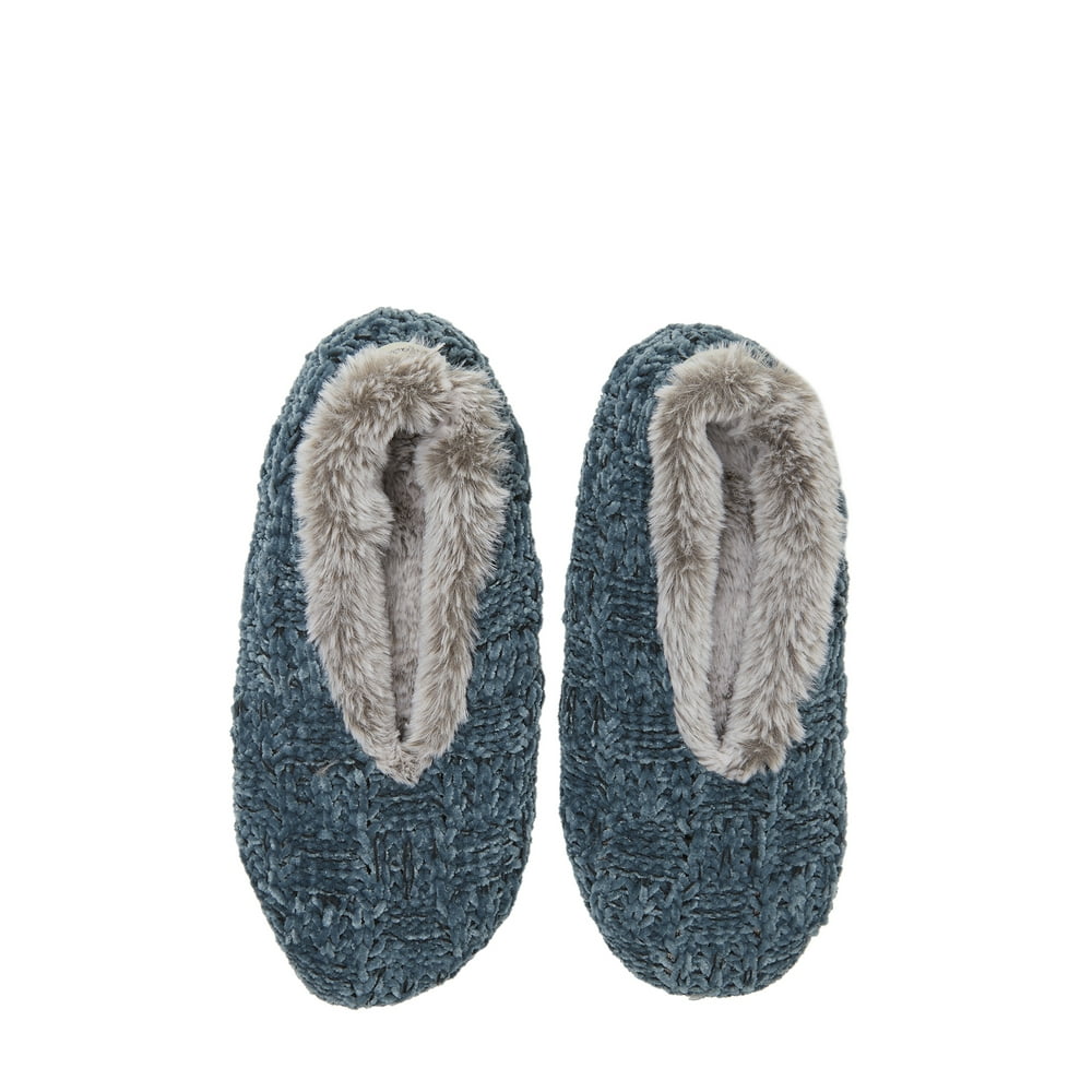 Dearfoams Dearfoams Chenille Knit Toasty Slipper Socks