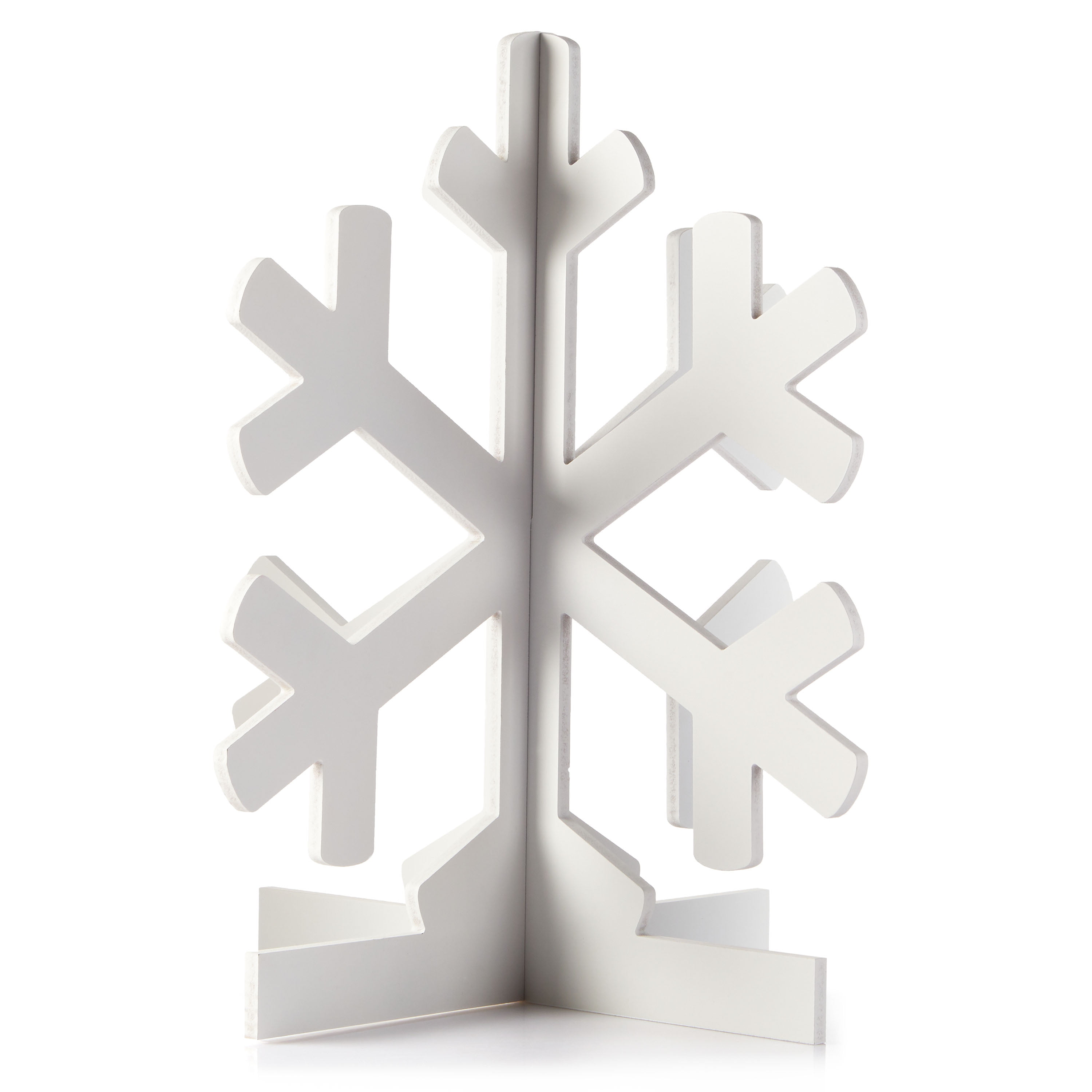 Holiday Home Wood Snowflake Decor - White, 10 in - Fred Meyer
