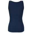 thumbnail image 6 of PrettyGuide Women Shimmer Glam Sequin Embellished Sparkle Tank Top Vest Tops Navy, X-Large, 6 of 7