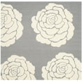 thumbnail image 2 of SAFAVIEH Cambridge Permelia Geometric Wool Area Rug, Dark Gray/Ivory, 6' x 6' Square, 2 of 7