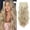 Dark Ash Blonde Mixed Bleach Blonde, variant on Clip in Hair Extensions for Women, 6PCS Long Wavy Curly Clip on Hair Extensions 20 Inch Honey Blonde Mixed Light Brown Synthetic Hairpieces