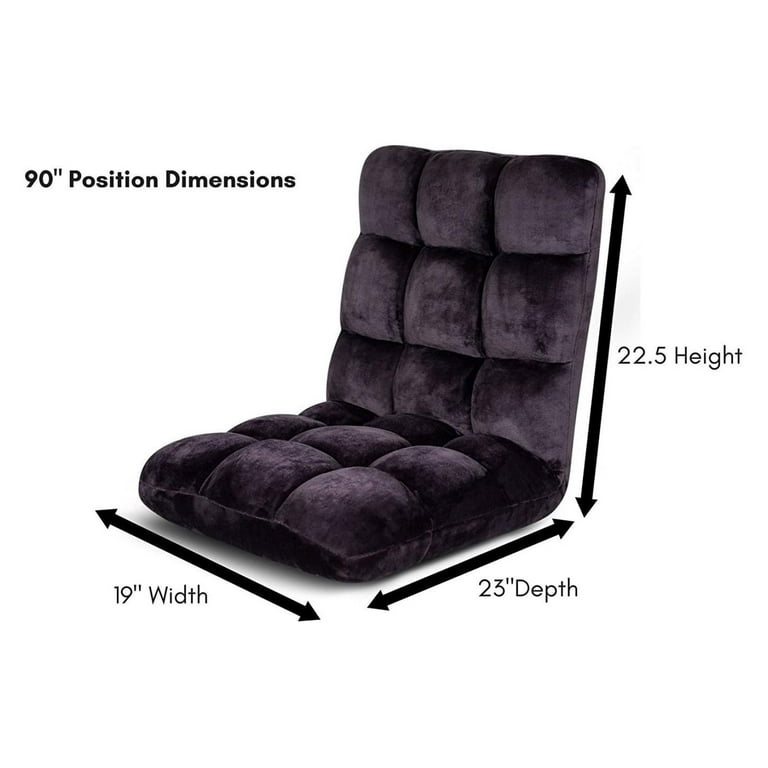 Drevy Adjustable 14-Position Memory Foam Floor Chair for Kids