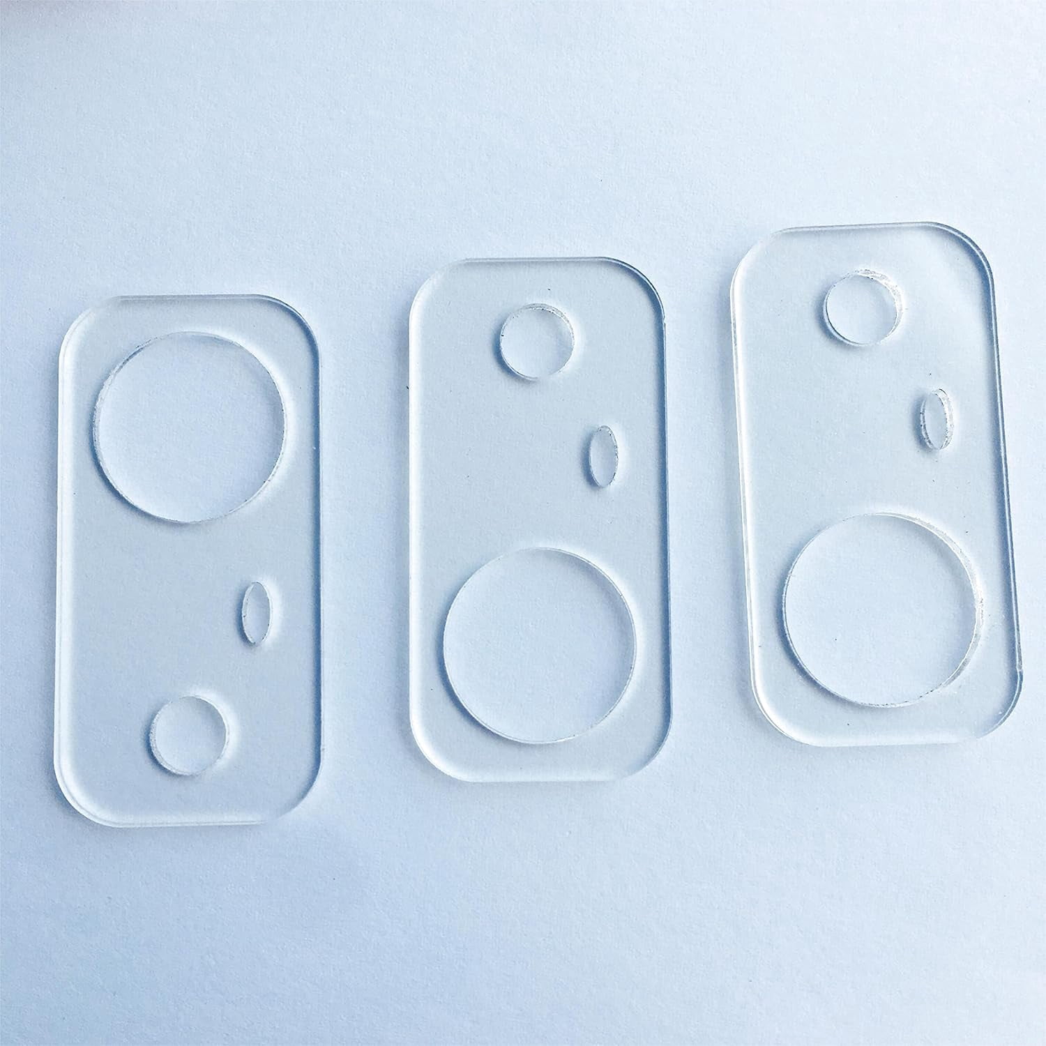 ABPETE Rectangle Shape Clear Acrylic Thread Drops, Floss Drops, Floss Chips for Embroidery Floss Organization (20 Pieces)