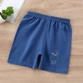 thumbnail image 2 of Atogsazn Baby Boys Jogger Shorts Toddler Casual Athletic Elastic Waist Short Pant Clothes for Boy Blue 2-3 Years, 2 of 5