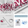 thumbnail image 2 of Valentine's Day Blackout Curtains for Bedroom/Living Room, Romantic Love Red Rose Petals Thermal Insulated Kitchen Drapes with Grommets, Light Blocking Window Treatment, 2 Panels 52" x 54", 2 of 7