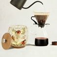 thumbnail image 3 of Tzdxfgl Coffee Pod Holders Basket with Wood Lid, Large Capacity K Cup Holders for Counter, Gold, 3 of 11