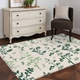 thumbnail image 3 of Sage Green Botanical Area Rugs 3'x5', Small Throw Rugs for Living Room Bedroom, Rustic Country Spring Floral Summer Leaf Indoor Outdoor Rug Non-Slip Low Pile Carpet Runner Reversible Floor Mats, 3 of 8