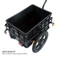 thumbnail image 3 of CoSoTower Remorque de Bicyclette Cargo 16 Pouces Remorque à Roues Pneumatiques avec Valise Grande Capacité Poussette-Wagon Fermée - Noir, 3 of 7