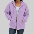 thumbnail image 7 of UngA Womens Zip Up Hoodies Womens Zip Up Hoodies Fleece Jackets Oversized Sweatshirts Fall Fashion Outfits 2025 Sweaters Winter Clothes Hoodies for Women (Light Purple,XL), 7 of 7