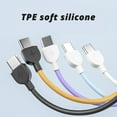 thumbnail image 6 of CIYISON Short Type C to Type C Cable PD60W Fast Charging Wire Keychain Design for Phone 15/16 S24 Note 20 Phone 16.50cm/6.5inch, 6 of 9