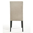 thumbnail image 5 of Set of 4 Linen & Vintage Finish Side Chair, Modern Farmhouse Kitchen Dining Room Chair, Solid Wood Fabric Upholstered Seat Back Chairs (Beige), 5 of 6