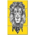 thumbnail image 2 of Lion avec Lunettes et Foulard - Impression sur Toile Animal, 2 of 3