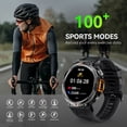 thumbnail image 7 of EIGIIS Smart Watch for Men Women Bluetooth Call (Answer/Make Call) 3ATM Waterproof 1.45'' Military Tactical Fitness Watch Tracker, 7 of 7