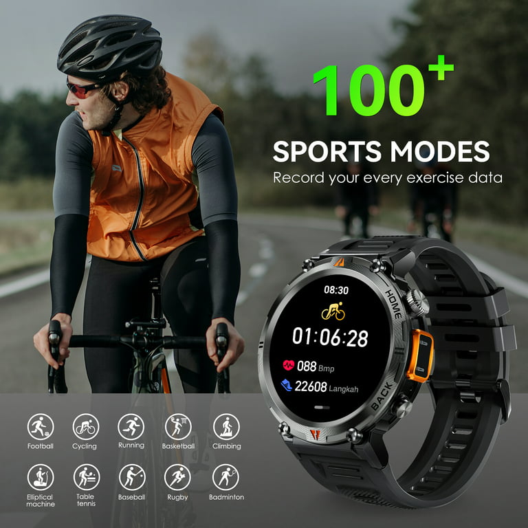 EIGIIS Smart Watch for Men Women Bluetooth Call (Answer/Make Call) 3ATM  Waterproof 1.45'' Fitness Watch Tracker 