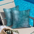 thumbnail image 5 of Graffiti Effects Modern Art Throw Pillow Cover Retro Turquoise Watercolor Cotton Linen Cushion Cover Throw Pillow Case with Invisible Zipper for Couch Sofa Bed Chair Car 20x20 Inch, 5 of 11