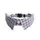 thumbnail image 1 of Zhuge Collar para gatos con hebilla ajustable, de seguridad, suave, para perros pequeños o gatos, tartán azul, 1 of 4