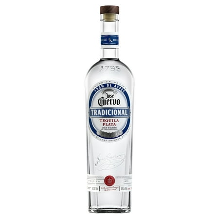 Jose Cuervo® Tradicional® Plata Tequila, 40% ABV, 80 Proof, 1 Count, 750 ml Glass Bottle