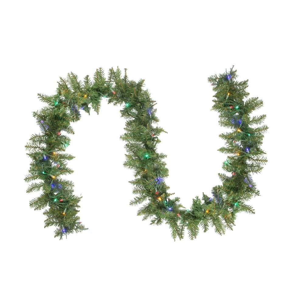 9' x 10" PreLit Northern Pine Artificial Christmas Garland Multi