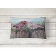 thumbnail image 2 of Carolines Treasures 8981PW1216 Coussin Décoratif en Tissu d'Alimentation pour Oiseaux Rouges, 2 of 3