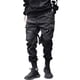 thumbnail image 4 of Gibobby pantalones holgados mujer Chaparreras de trabajo con botones, tirantes sólidos, pantalones de color para hombre, pantalones informales ajustados a la (Negro, M), 4 of 5