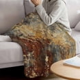 thumbnail image 3 of Brown Gray Blanket Soft Cozy Warm Twin Blanket for Bed, Plush Fuzzy Flannel Fleece Blankets for Sofa, Rustic Abstract Gradient Mottled Texture Throw Blankets for Couch, Gifts for Men, 60"x80", 3 of 9